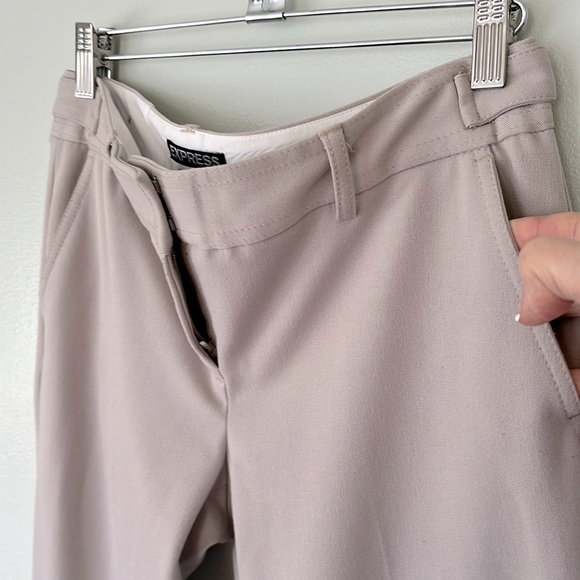 Exspress Columnist Bootcut Stone Color Pants - Picture 2 of 11